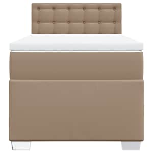 Box spring postel s matrací cappuccino 80 x 200 cm umělá kůže - obrázek 6
