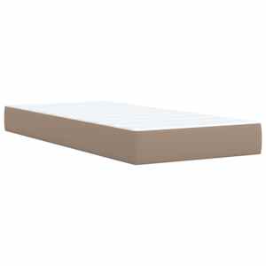 Box spring postel s matrací cappuccino 80 x 200 cm umělá kůže - obrázek 9