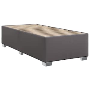 Box spring postel s matrací šedá 90x190 cm umělá kůže - obrázek 8