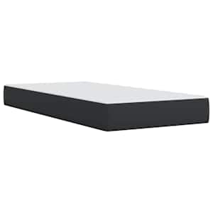 Box spring postel s matrací černá 100x200 cm umělá kůže - obrázek 9