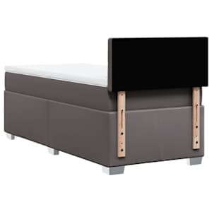 Box spring postel s matrací šedá 100x200 cm umělá kůže - obrázek 12