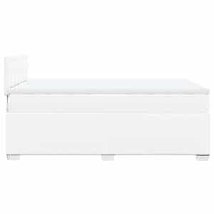 Box spring postel s matrací bílá 120x190 cm umělá kůže - obrázek 11