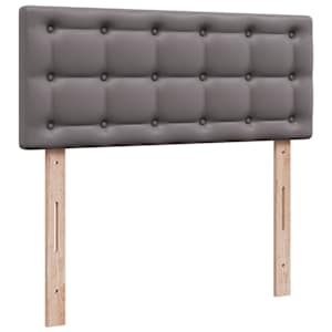 Box spring postel s matrací šedá 120x190 cm umělá kůže - obrázek 7