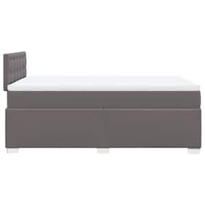 Box spring postel s matrací šedá 120x190 cm umělá kůže - obrázek 11