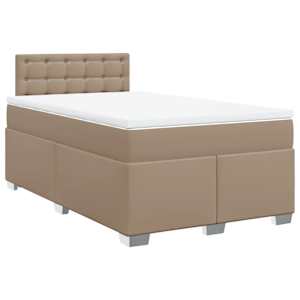 Box spring postel s matrací cappuccino 120x190 cm umělá kůže - obrázek 3