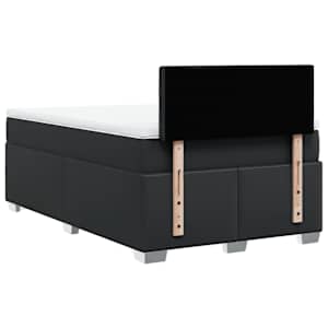 Box spring postel s matrací černá 120 x 200 cm umělá kůže - obrázek 12