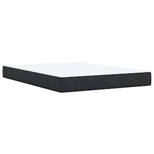 Box spring postel s matrací černá 140 x 190 cm umělá kůže - obrázek 9