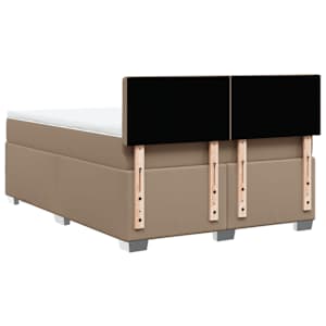 Box spring postel s matrací cappuccino 140x190 cm umělá kůže - obrázek 12