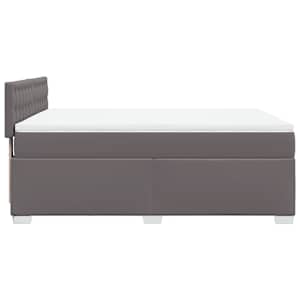 Box spring postel s matrací šedá 140x200 cm umělá kůže - obrázek 11