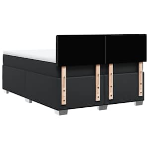 Box spring postel s matrací černá 160x200 cm umělá kůže - obrázek 12