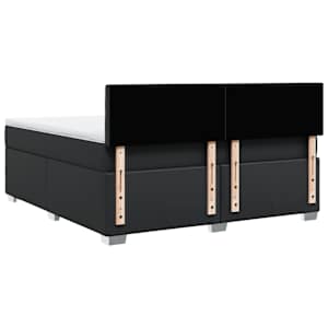 Box spring postel s matrací černá 180x200 cm umělá kůže - obrázek 12