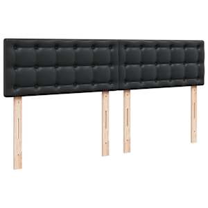 Box spring postel s matrací černá 180x200 cm umělá kůže - obrázek 7