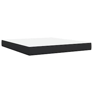 Box spring postel s matrací černá 180x200 cm umělá kůže - obrázek 9