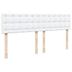 Box spring postel s matrací bílá 180x200 cm umělá kůže - obrázek 7