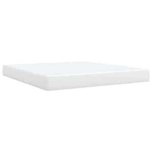 Box spring postel s matrací bílá 180x200 cm umělá kůže - obrázek 9