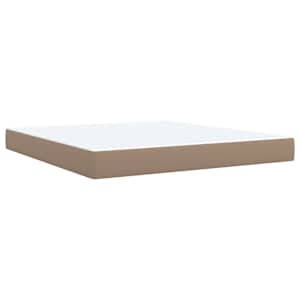 Box spring postel s matrací cappuccino 180 x 200 cm umělá kůže - obrázek 9