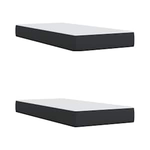 Box spring postel s matrací černá 200x200 cm umělá kůže - obrázek 9