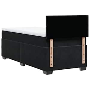 Box spring postel s matrací černá 80 x 200 cm samet - obrázek 8