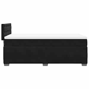 Box spring postel s matrací černá 90x190 cm samet - obrázek 7