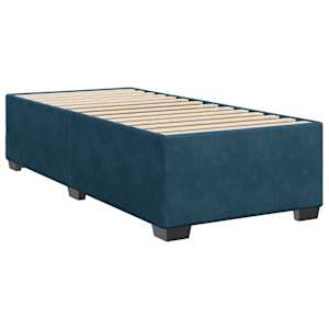 Box spring postel s matrací modrá 90 x 190 cm samet - obrázek 10