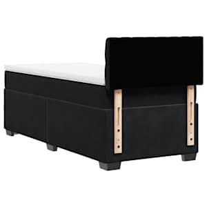 Box spring postel s matrací černá 90x190 cm samet - obrázek 8