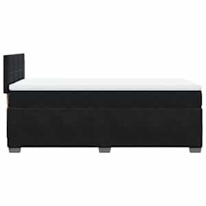 Box spring postel s matrací černá 90x190 cm samet - obrázek 7