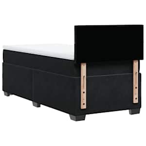 Box spring postel s matrací černá 90x190 cm samet - obrázek 8