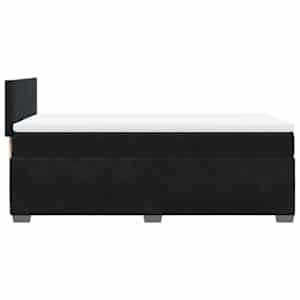 Box spring postel s matrací černá 100x200 cm samet - obrázek 7