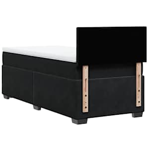 Box spring postel s matrací černá 100x200 cm samet - obrázek 8