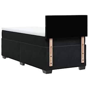 Box spring postel s matrací černá 100x200 cm samet - obrázek 8