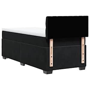 Box spring postel s matrací černá 100x200 cm samet - obrázek 8