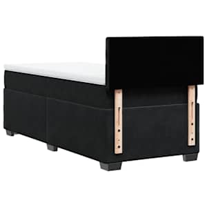 Box spring postel s matrací černá 100x200 cm samet - obrázek 8