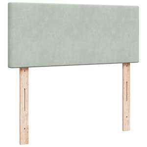 Box spring postel s matrací světle šedá 120x190 cm samet - obrázek 10