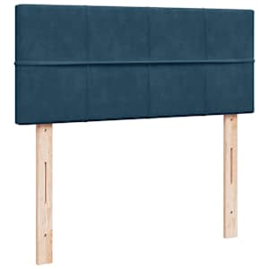 Box spring postel s matrací modrá 120 x 190 cm samet - obrázek 10