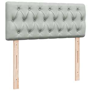 Box spring postel s matrací světle šedá 120x190 cm samet - obrázek 10