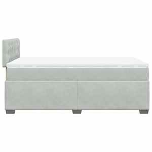 Box spring postel s matrací světle šedá 120x190 cm samet - obrázek 11