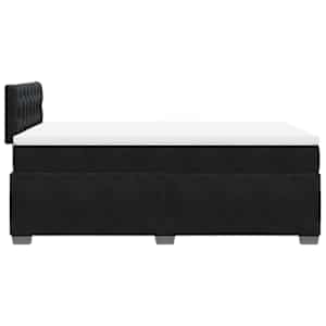 Box spring postel s matrací černá 120 x 190 cm samet - obrázek 11