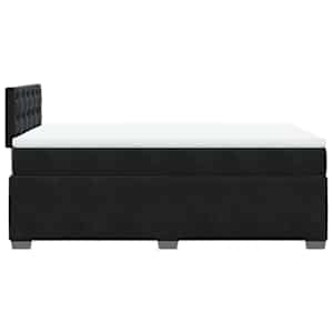 Box spring postel s matrací černá 120 x 190 cm samet - obrázek 11
