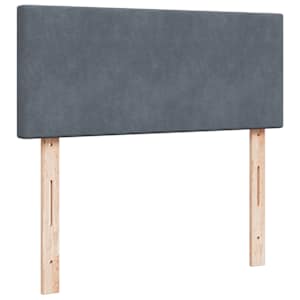 Box spring postel s matrací tmavě šedá 120 x 200 cm samet - obrázek 10