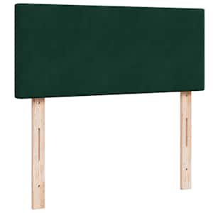 Box spring postel s matrací tmavě zelená 120 x 200 cm samet - obrázek 10