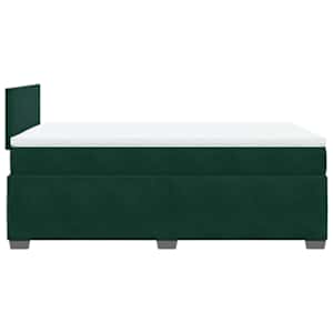 Box spring postel s matrací tmavě zelená 120 x 200 cm samet - obrázek 11