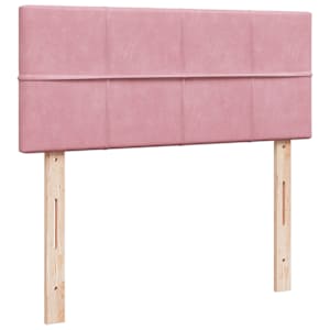 Box spring postel s matrací růžová 120 x 200 cm samet - obrázek 7