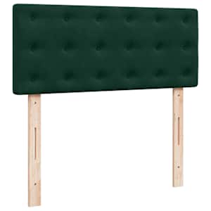 Box spring postel s matrací tmavě zelená 120 x 200 cm samet - obrázek 10