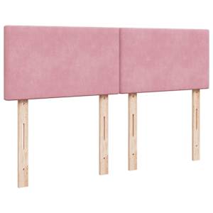Box spring postel s matrací růžová 140x190 cm samet - obrázek 10