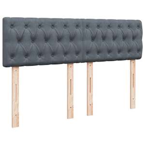 Box spring postel s matrací tmavě šedý 140 x 190 cm samet - obrázek 10