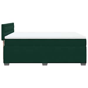 Box spring postel s matrací tmavě zelená 140x190 cm samet - obrázek 7