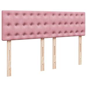 Box spring postel s matrací růžová 140x190 cm samet - obrázek 9