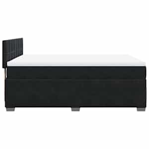 Box spring postel s matrací černá 160x200 cm samet - obrázek 7