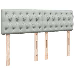 Box spring postel s matrací světle šedá 160x200 cm samet - obrázek 9