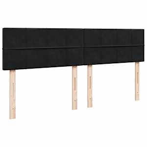 Box spring postel s matrací černá 180x200 cm samet - obrázek 9
